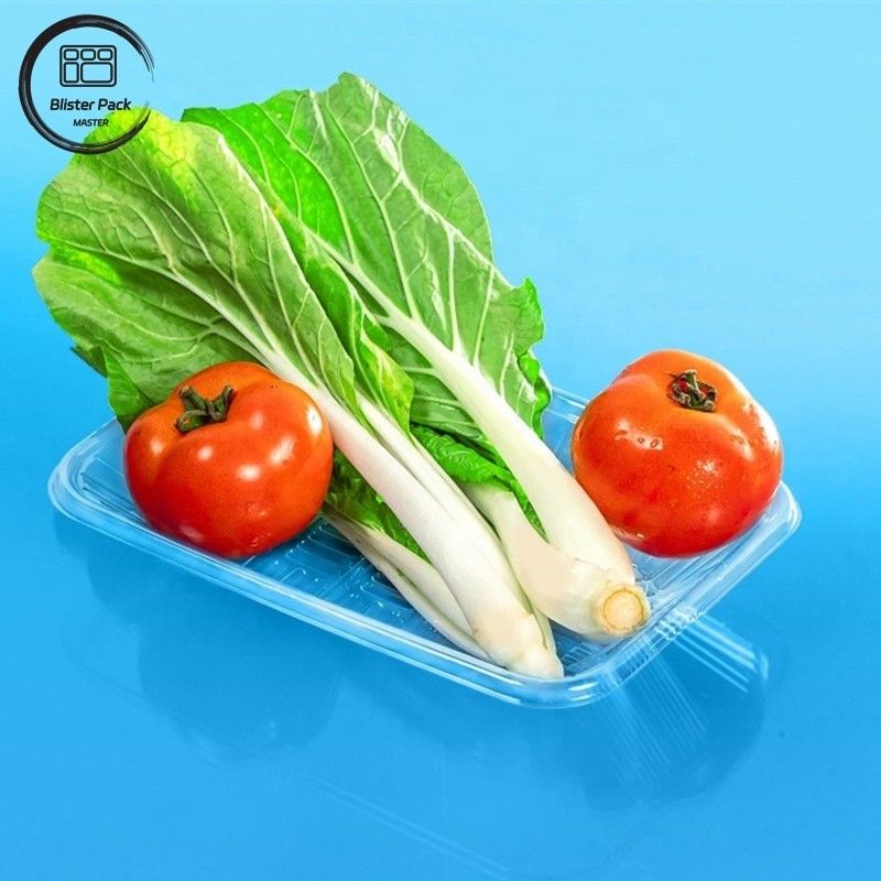 Plateau d'emballage en ampoules de qualité supermarché pour les produits frais Fruits légumes et viandes