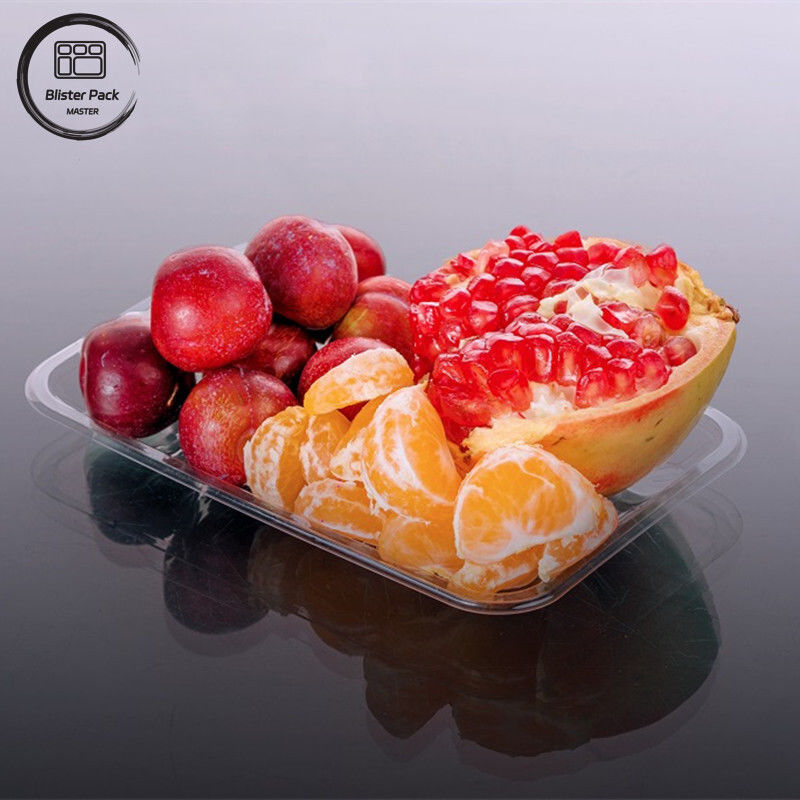 Plateau d'emballage en ampoules de qualité supermarché pour les produits frais Fruits légumes et viandes