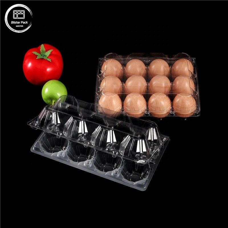 30 porte-œufs en plastique écologiques plateaux d'œufs de poulet durables pour les produits agricoles frais