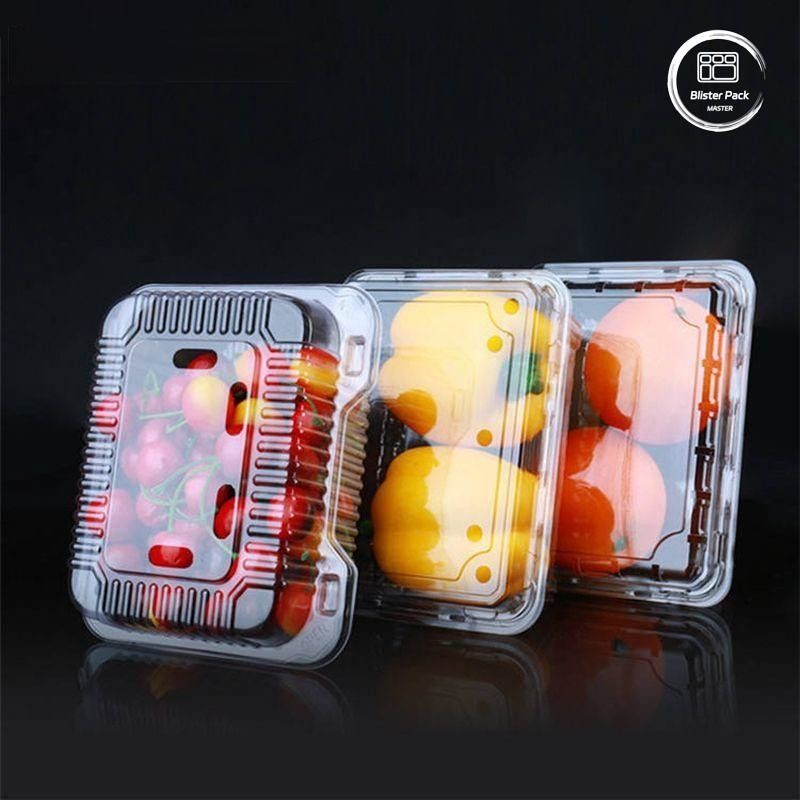 OEM/ODM Clamshell plateau jetable pour fruits et légumes et contenants en plastique PET transparent de qualité alimentaire