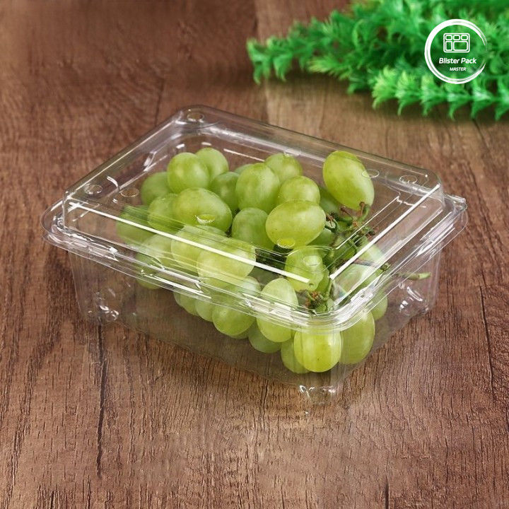 OEM/ODM Clamshell plateau jetable pour fruits et légumes et contenants en plastique PET transparent de qualité alimentaire