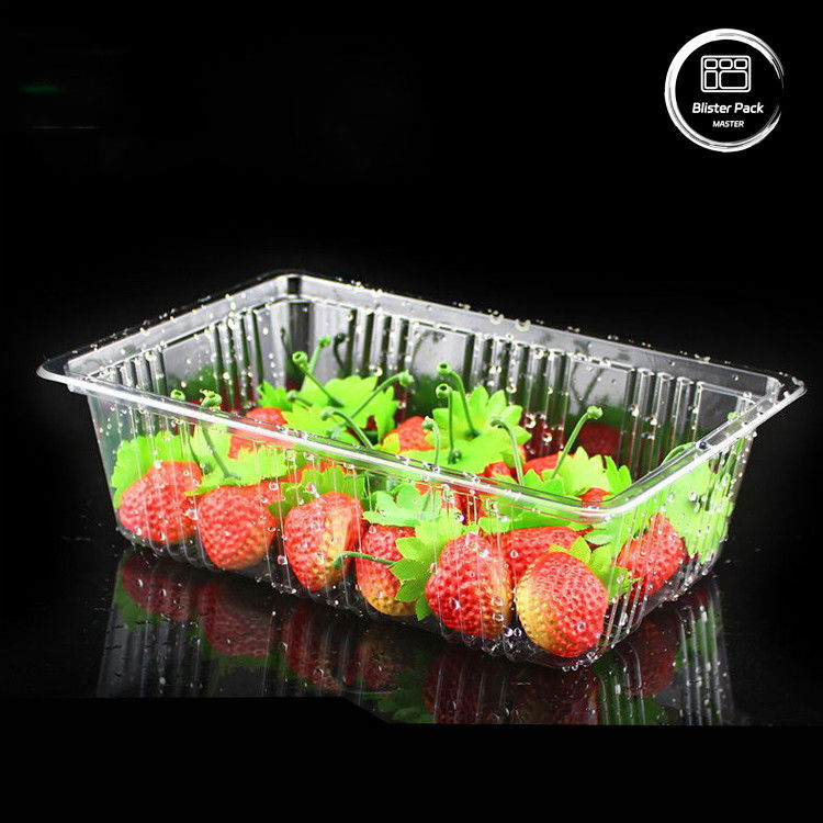 Contenants à coquille en PLA biodégradables à 100% Boîtes à charnière transparentes pour fruits et légumes