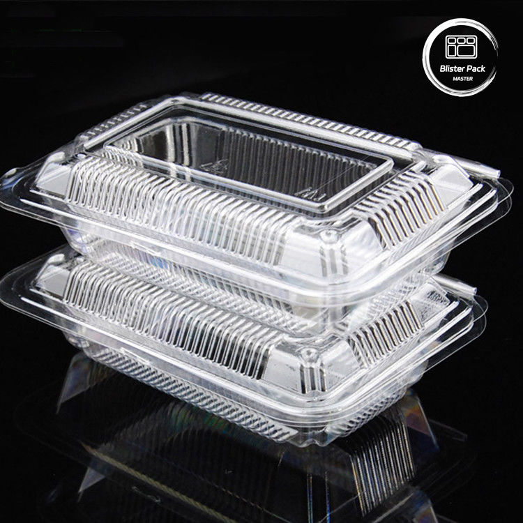 Contenants à coquille en PLA biodégradables à 100% Boîtes à charnière transparentes pour fruits et légumes