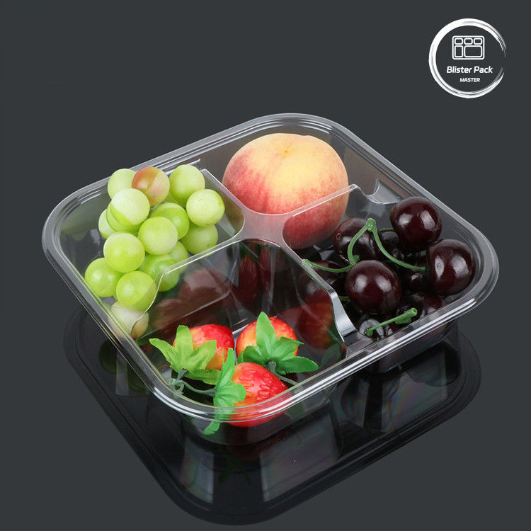 Contenants à coquille en PLA biodégradables à 100% Boîtes à charnière transparentes pour fruits et légumes
