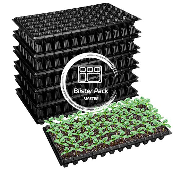 72 Plateaux de démarrage pour les semis de cellules Plateaux de culture en plastique écologique pour la culture des plantes