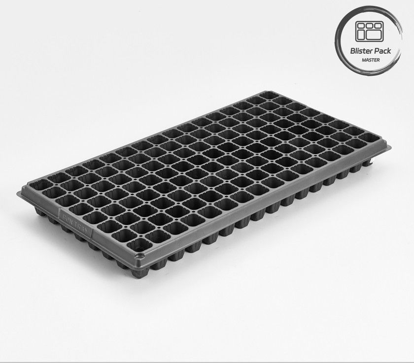 Plateaux de plantation en plastique de 128 cellules PS pour pépinière de légumes