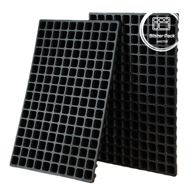 72 plateaux en plastique avec couvercle plat pour la culture de fleurs et de plantes vertes
