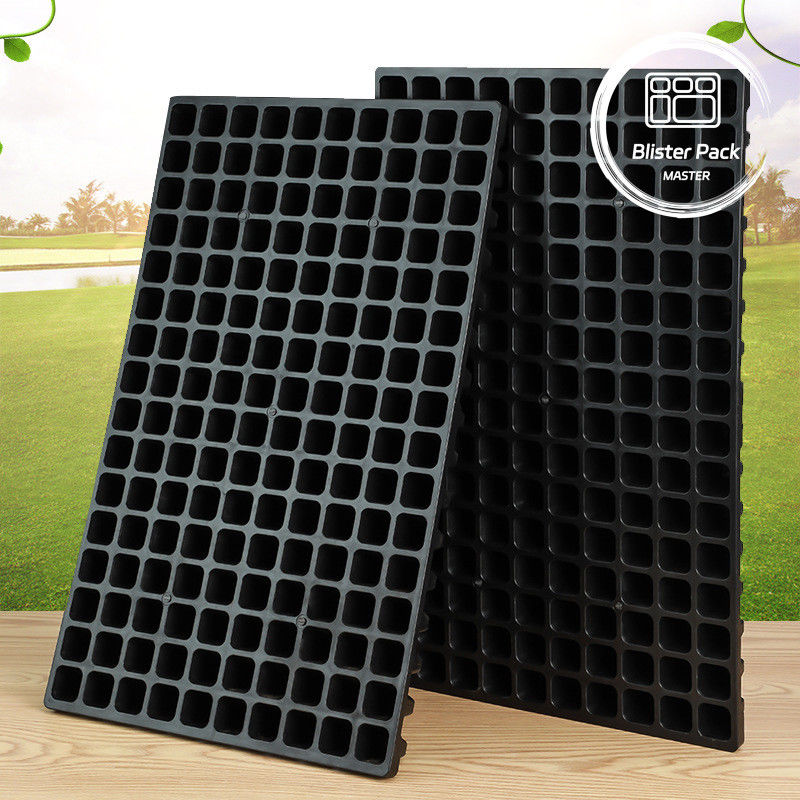 72 plateaux en plastique avec couvercle plat pour la culture de fleurs et de plantes vertes