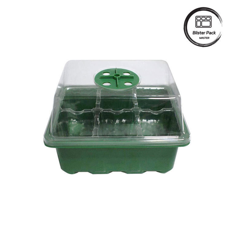 Décoration de jardin élégant Rigidité intérieure Plateaux de semences en plastique Système de pépinière micro vert