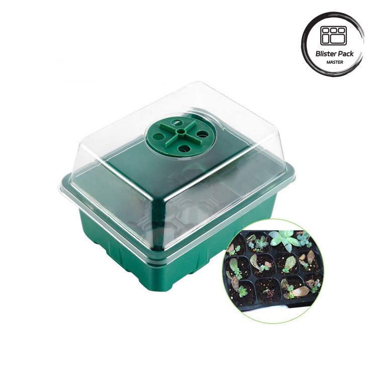 Décoration de jardin élégant Rigidité intérieure Plateaux de semences en plastique Système de pépinière micro vert