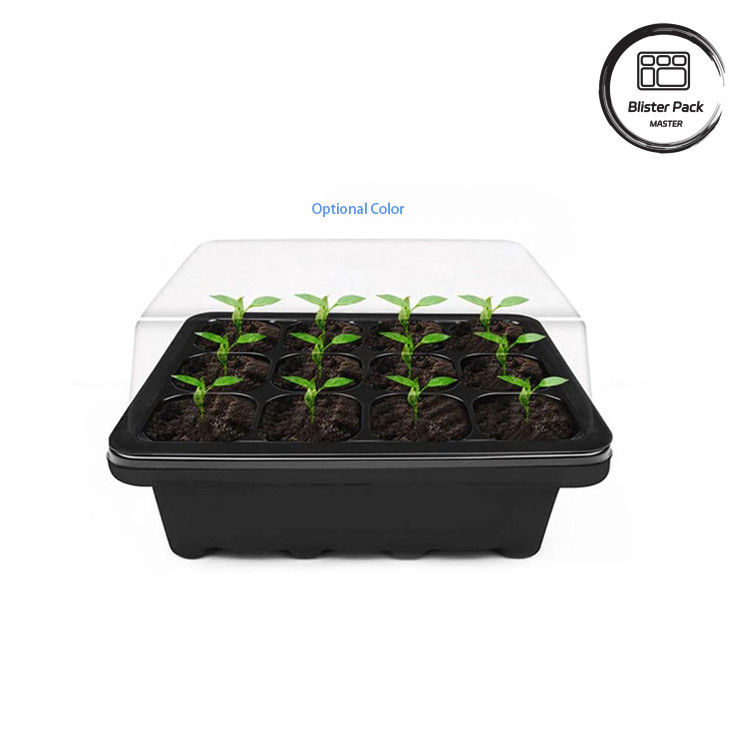 Décoration de jardin élégant Rigidité intérieure Plateaux de semences en plastique Système de pépinière micro vert