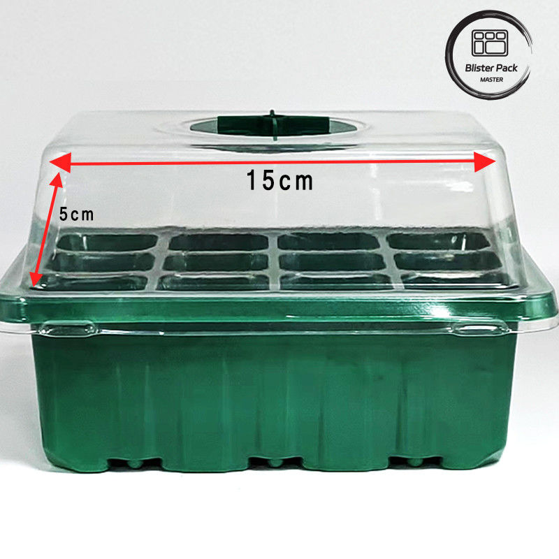 Boîte de jardinage en plastique multifonctionnelle / 6 plateaux de semis cellulaires