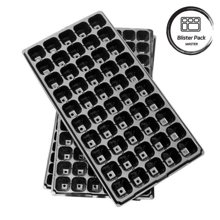 Plateaux de germination de semences multicellulaires durables de 21 à 128 cellules pour les légumes et les fleurs