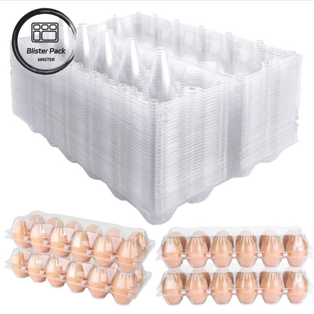 Plateaux de carton d'œufs personnalisés de plusieurs tailles (4, 6, 12, 15, 20, 30 fentes) pour un emballage efficace des œufs