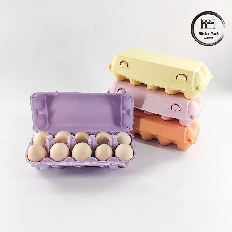 Emballage d'œufs de caille écologique sur mesure 12 6 4 Boîte de pâte en papier Cartons d'œufs pour œufs de poule