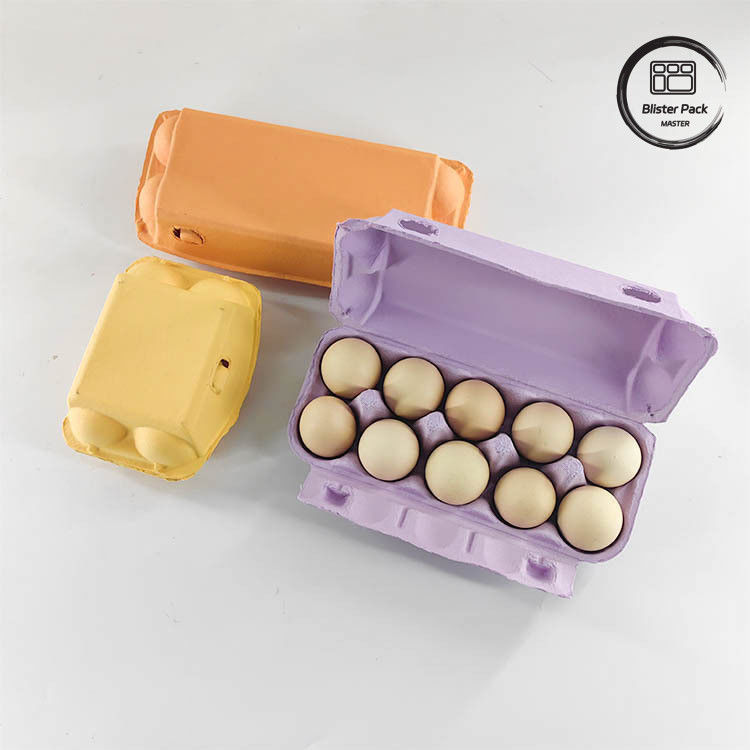 Emballage d'œufs de caille écologique sur mesure 12 6 4 Boîte de pâte en papier Cartons d'œufs pour œufs de poule