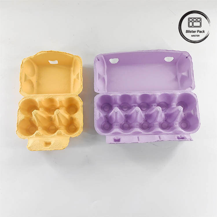 Emballage d'œufs de caille écologique sur mesure 12 6 4 Boîte de pâte en papier Cartons d'œufs pour œufs de poule