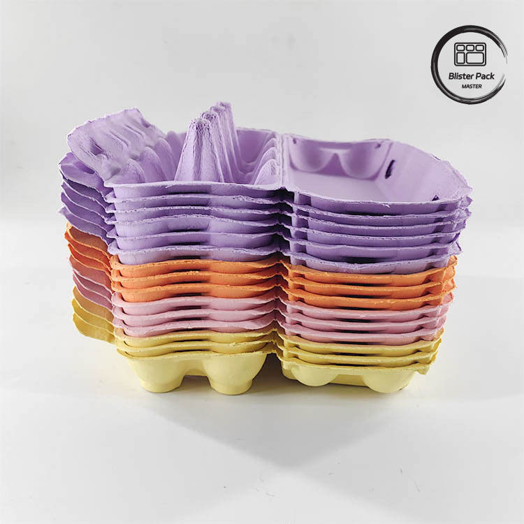 Emballage d'œufs de caille écologique sur mesure 12 6 4 Boîte de pâte en papier Cartons d'œufs pour œufs de poule