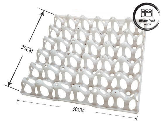 Emballage à 30 cellules en plastique pour les œufs de poule
