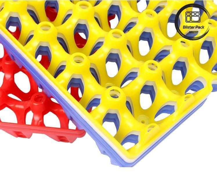 Emballage à 30 cellules en plastique pour les œufs de poule