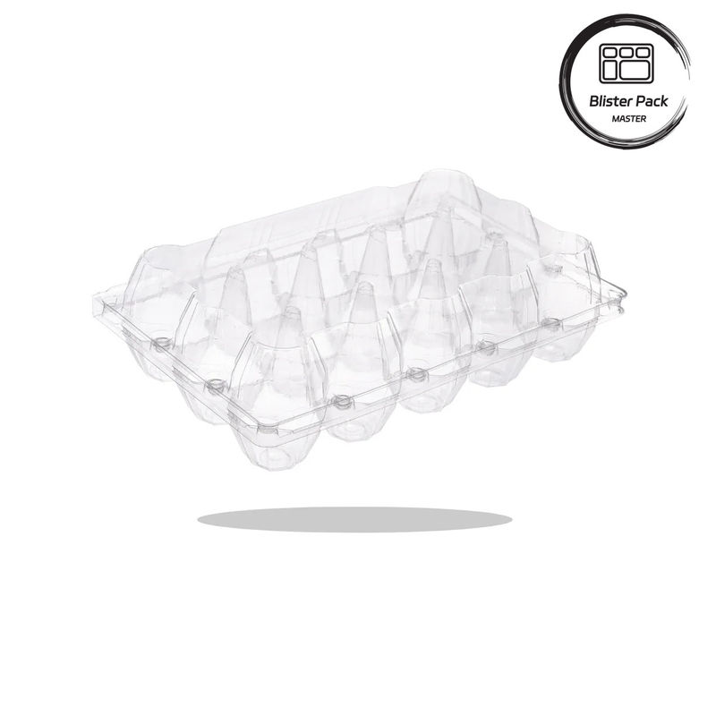 20/24/30 Cellule PET Plateau d'œufs en plastique transparent Plateau jetable d'œufs de poulet de caille Emballage avec couvercle