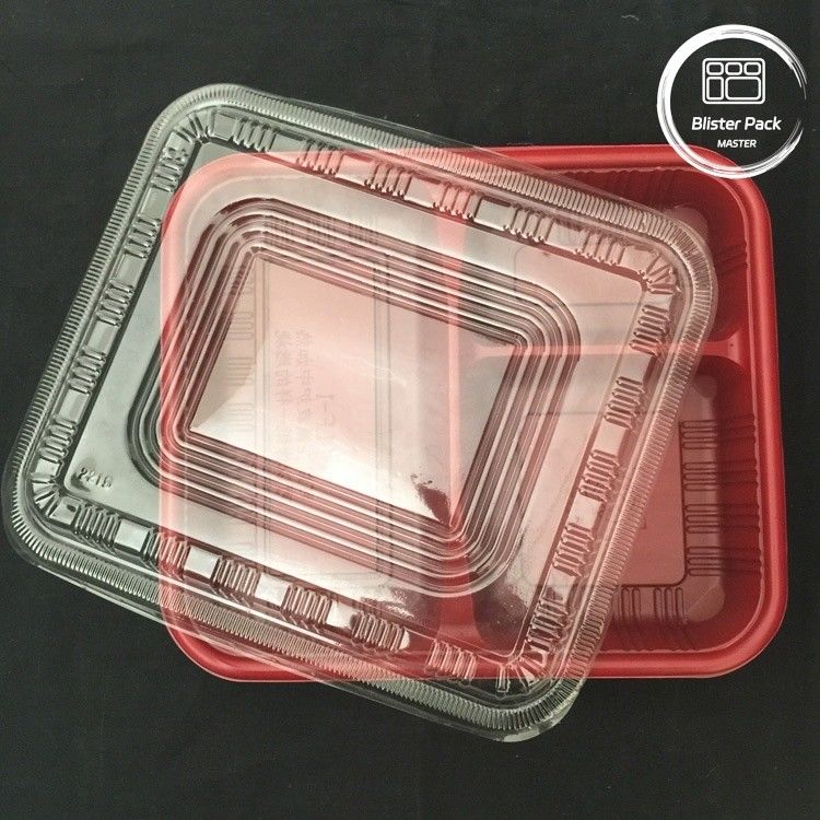 Eco-friendly 3 compartiments Bento boîte jetable PP plastique micro-ondes et réfrigérateur