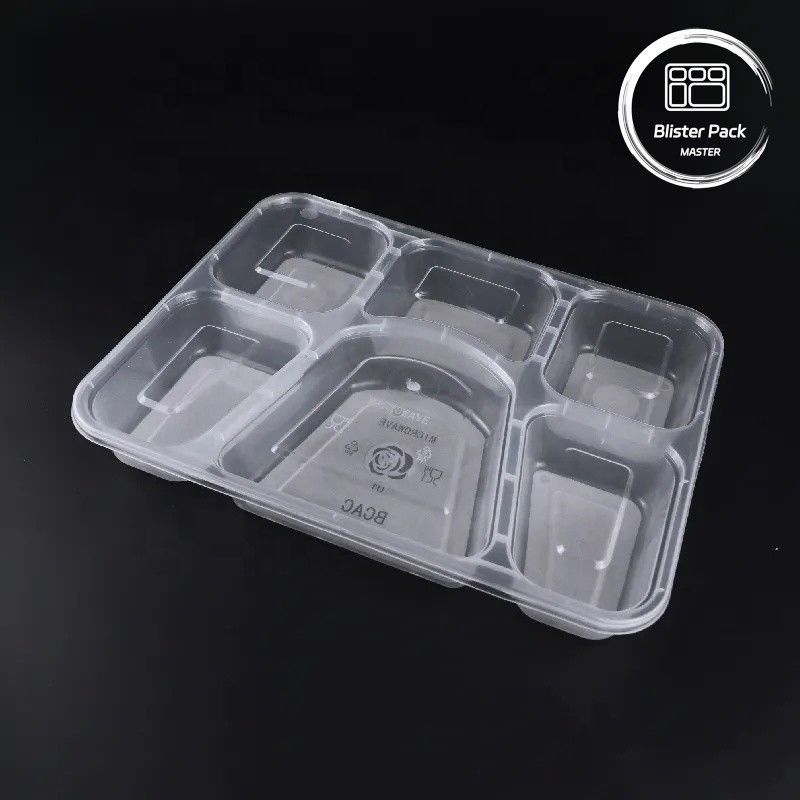 Boîtes à emporter en plastique à micro-ondes avec 2, 3, 4, 6 compartiments