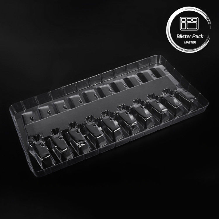 Plateau à vide à ampoules médicales transparent - Emballage sécurisé des ampoules