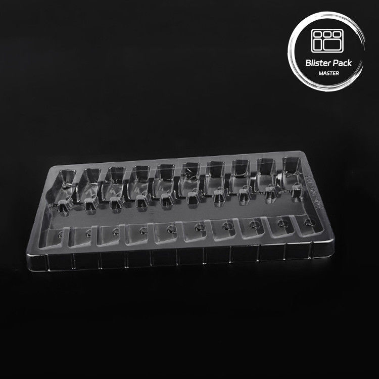 Plateau à vide à ampoules médicales transparent - Emballage sécurisé des ampoules