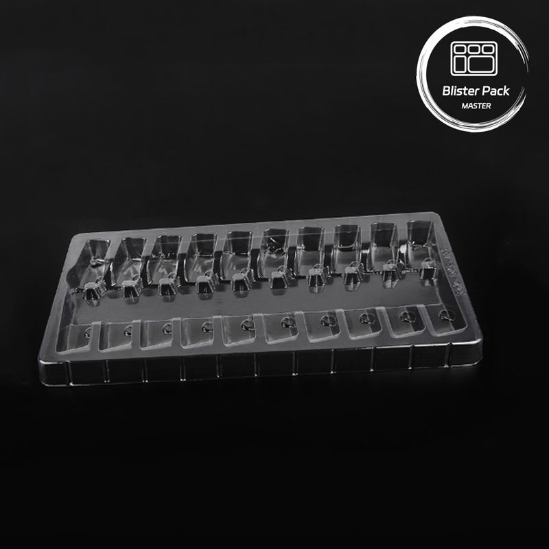Plateau à vide à ampoules médicales transparent - Emballage sécurisé des ampoules