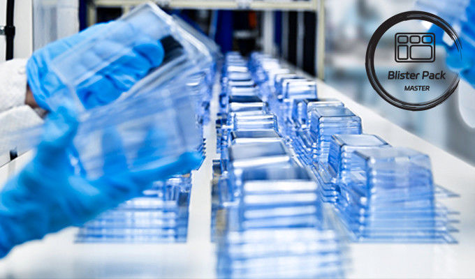 Emballages stérilisés en ampoules médicales pour l'acide hyaluronique Emballages de plateaux médicaux cosmétiques jetables