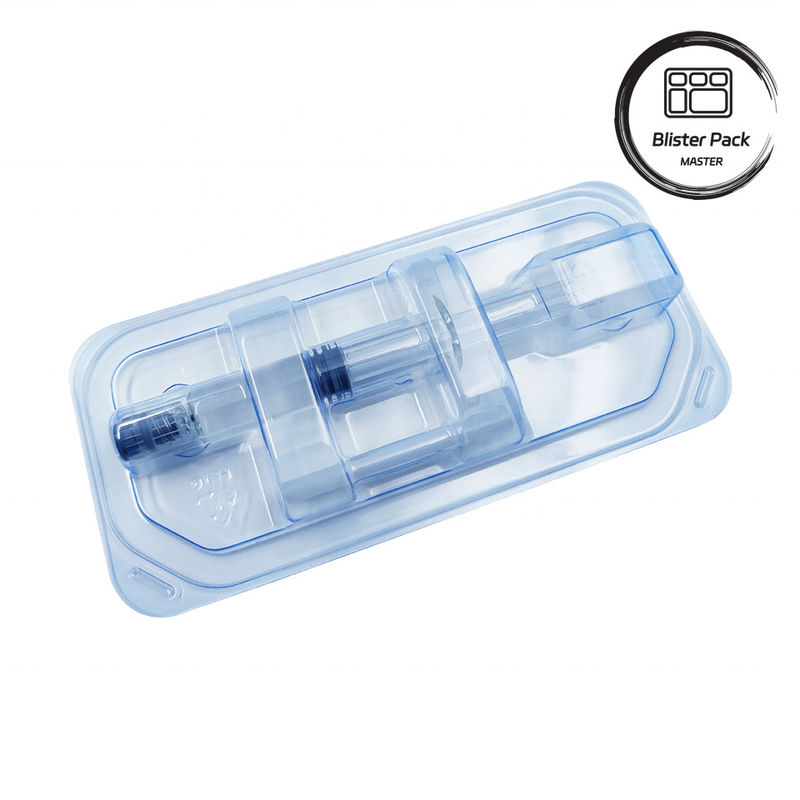 Emballages stérilisés en ampoules médicales pour l'acide hyaluronique Emballages de plateaux médicaux cosmétiques jetables