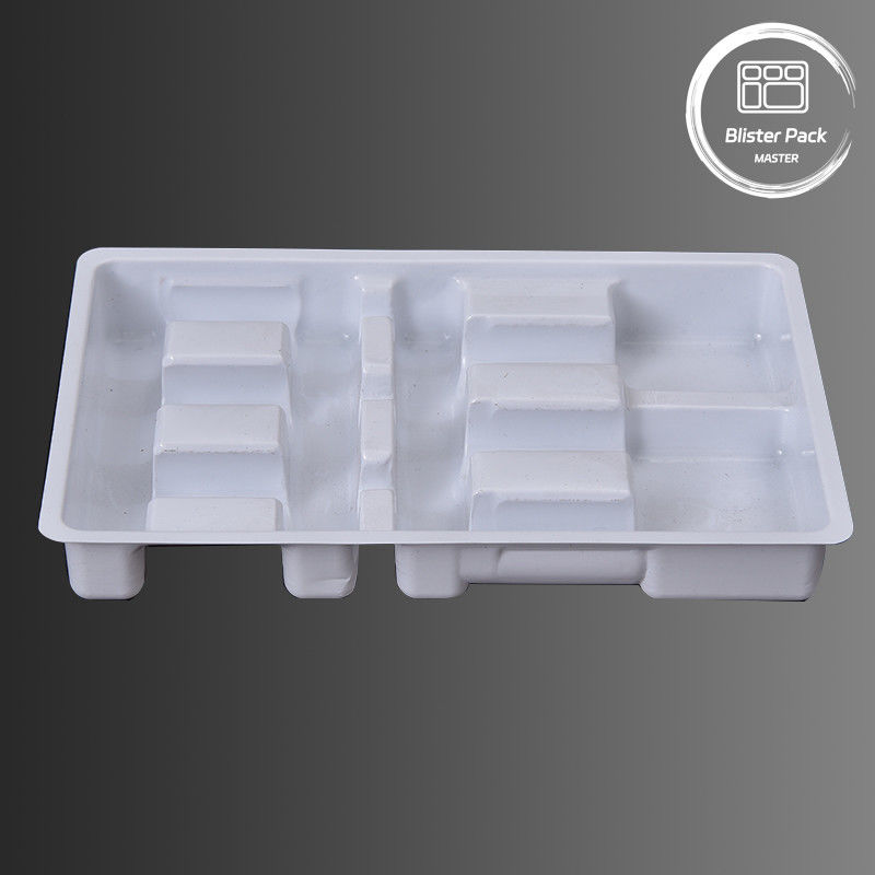 Plateaux en plastique formés sous vide pour 6 injections médicales Emballage en ampoules pour flacons de 5 ml et 10 ml