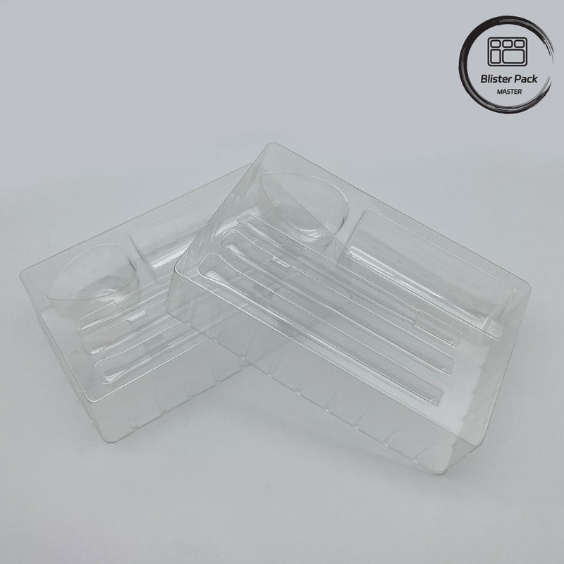 PP PVC PET plastique personnalisé Blister médical Packs MOQ bas pour les aliments médicaux et électroniques