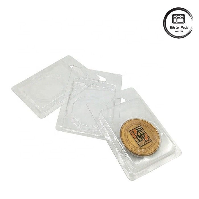 Emballage en plastique transparent sur mesure pour les pièces d'argent