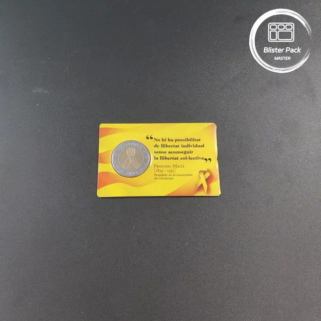 Emballage en double ampoule personnalisé transparent Clamshell pour pièces de monnaie avec emballage en carton