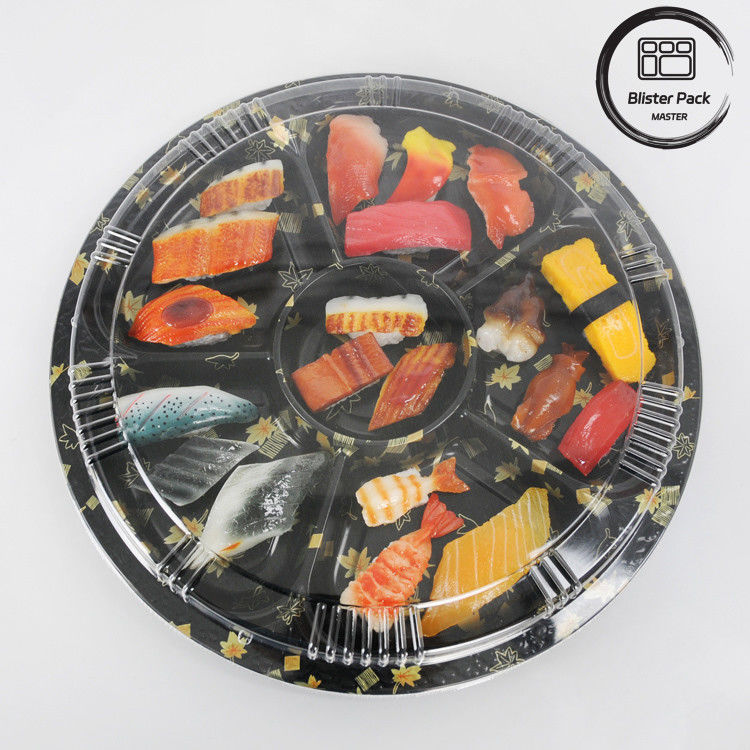 Emballage de nourriture ronde Sushi pour une expérience de restauration fraîche et pratique