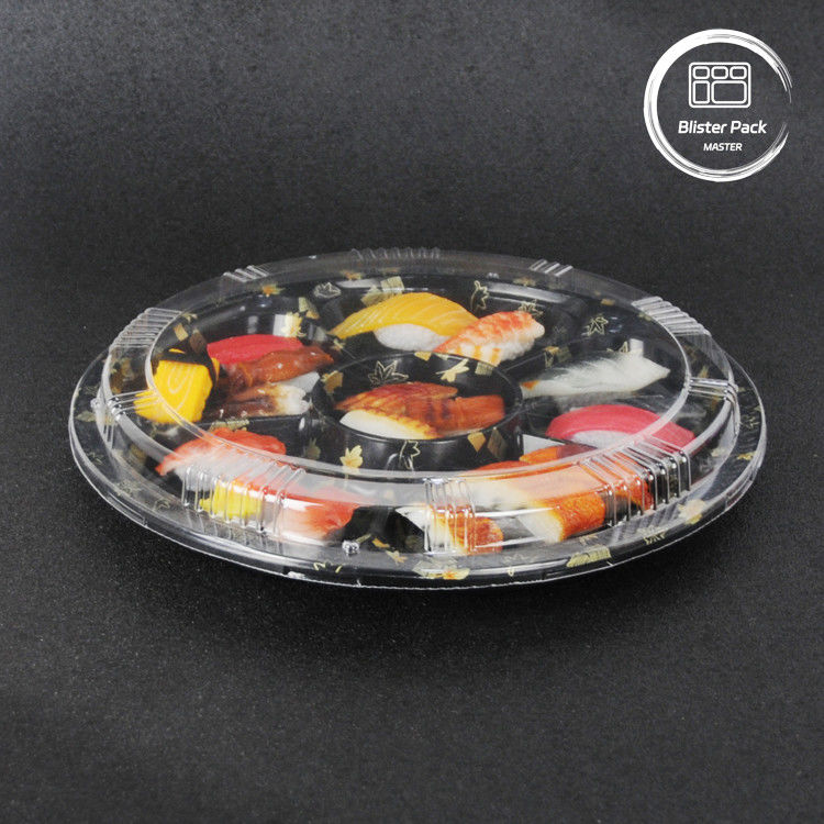 Emballage de nourriture ronde Sushi pour une expérience de restauration fraîche et pratique