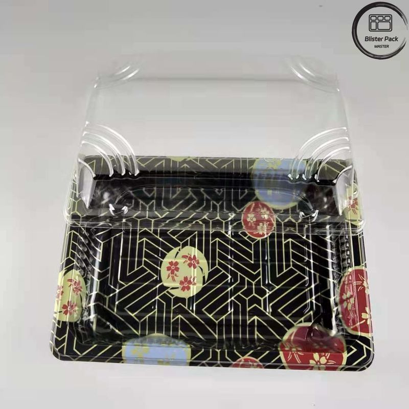 Un design haut de gamme en plastique en relief pour les plateaux de sushis