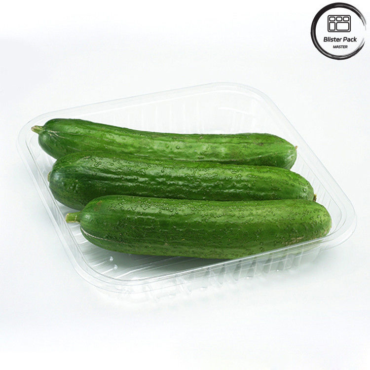 Plateaux jetables en PET pour fruits et légumes de qualité alimentaire pour un stockage sûr et frais