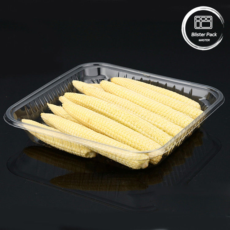 Plateaux jetables en PET pour fruits et légumes de qualité alimentaire pour un stockage sûr et frais