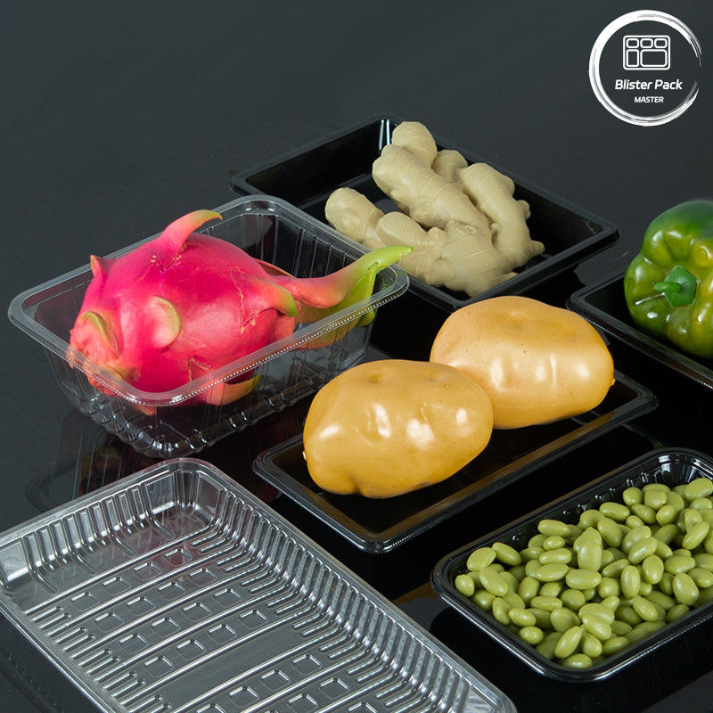 Des plateaux en plastique jetables pour les supermarchés: une solution durable pour les fruits et légumes