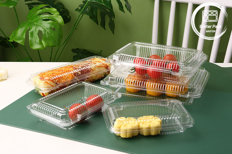 Contenant de fruits jetables transparents sur mesure - plateau en PET en plastique pour le stockage des produits frais
