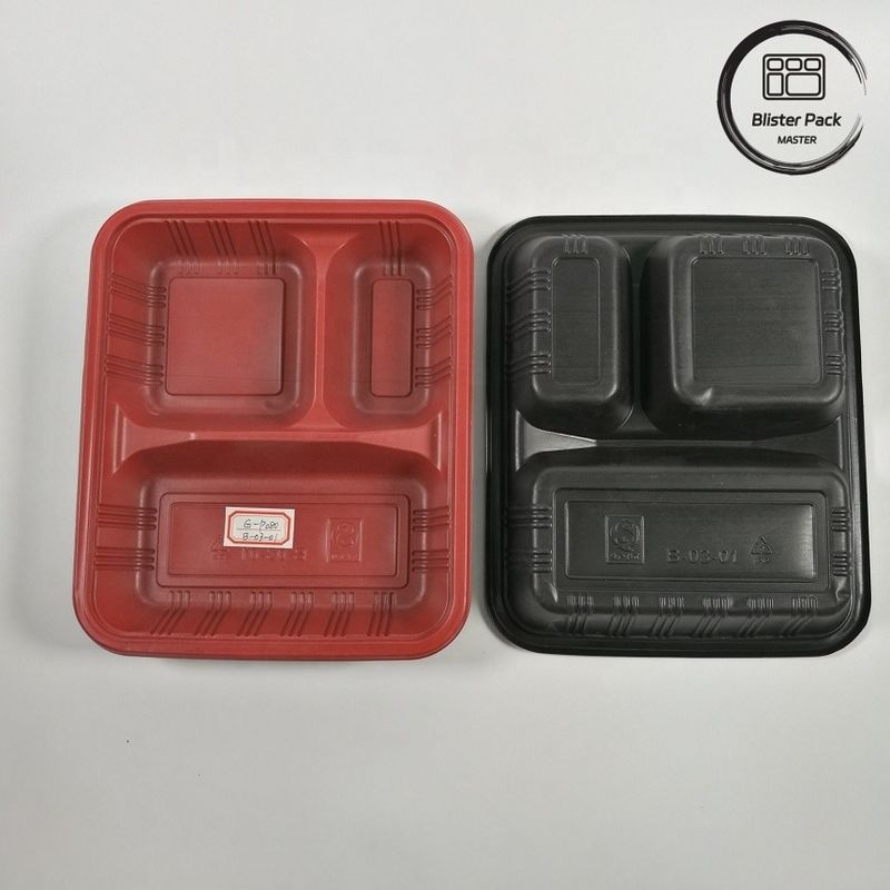 Compartiment 2-3-4 personnalisé PP boîtes à emporter de nourriture chaude Bento Eco-friendly Rectangulaire