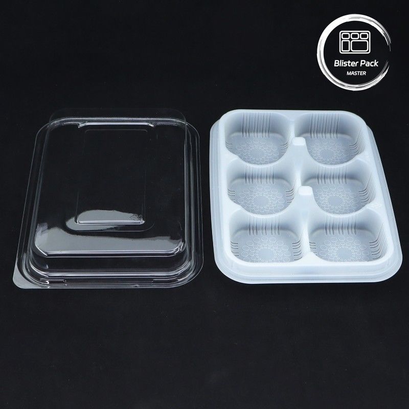 Pâtisserie Emballage en ampoules Contenants alimentaires jetables avec couvercle pour desserts Pâtisseries