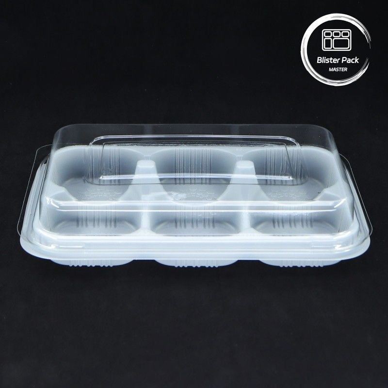 Pâtisserie Emballage en ampoules Contenants alimentaires jetables avec couvercle pour desserts Pâtisseries