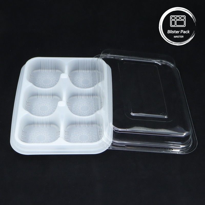 Pâtisserie Emballage en ampoules Contenants alimentaires jetables avec couvercle pour desserts Pâtisseries
