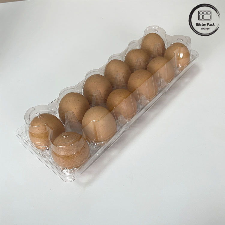 12 Compte plateau à bulles en plastique réutilisable d'œufs de poulet plateau thermoformant pour le stockage et le transport