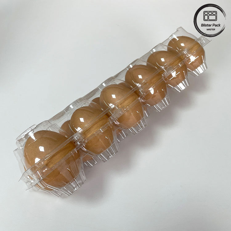 12 Compte plateau à bulles en plastique réutilisable d'œufs de poulet plateau thermoformant pour le stockage et le transport