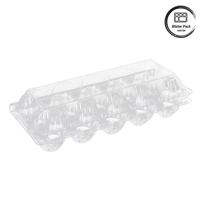20/24/30 Cellule PET Plateau d'œufs en plastique transparent Plateau jetable d'œufs de poulet de caille Emballage avec couvercle